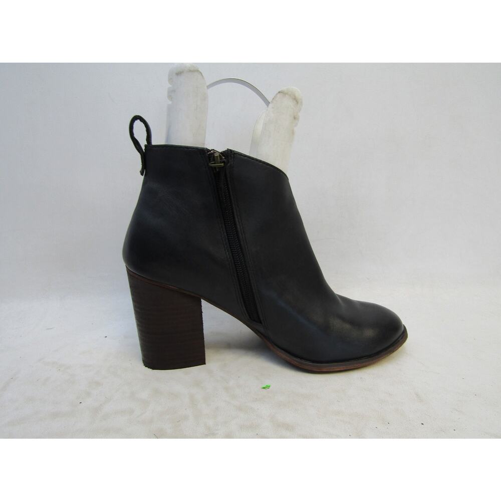 BP Womens Size 10 M Black Leather Zip Ankle Fashion Boots Bootie - Picture 4 of 11